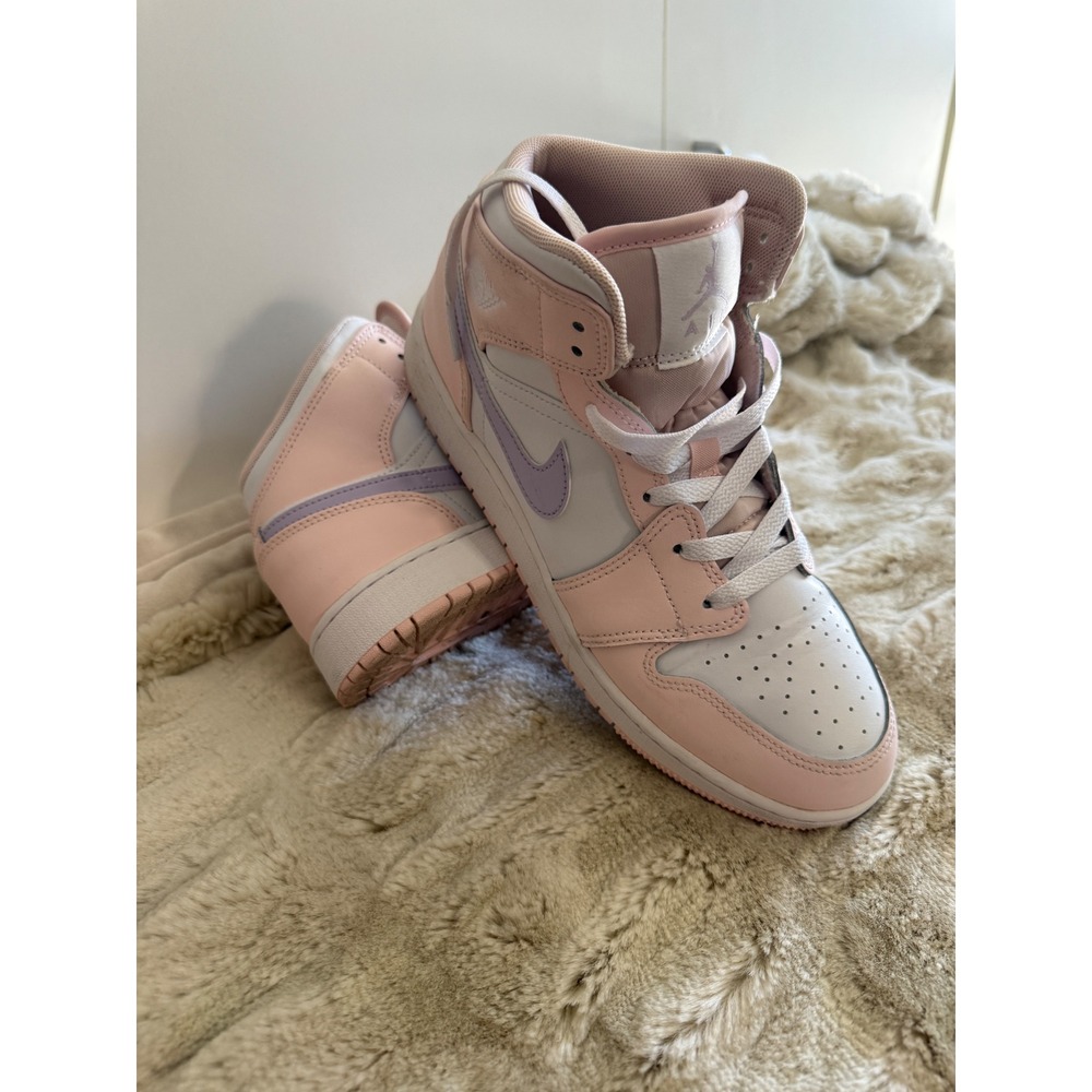 Nike Air Jordan 1 Mid GS Arctic Orange Purple Pulse FD8780-601 Pink White 6.5Y - Picture 4 of 9